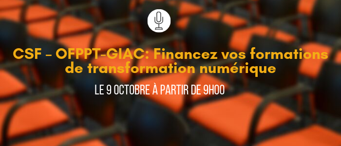 image article CSF – OFPPT-GIAC: Financez vos formations de transformation numérique